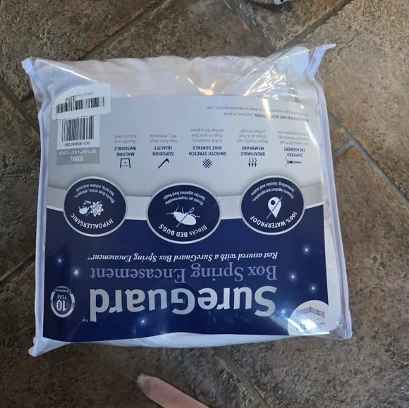 White Box Spring Encasement. Opened But Not Used - Picture 5 of 5